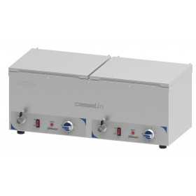 Bain-marie à eau chauffe-saucisses double Casselin