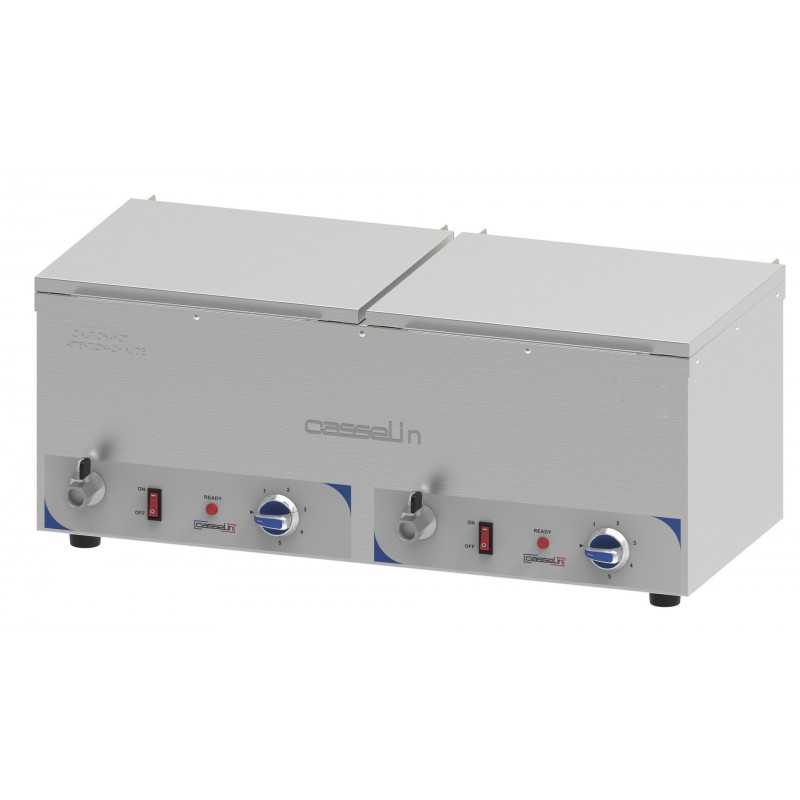 Bain-marie à eau chauffe-saucisses double Casselin