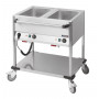 Chariot bain-marie à eau 2 x GN 1/1  Casselin