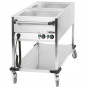Chariot bain-marie à eau 2 x GN 1/1 Casselin