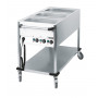 Chariot bain-marie à eau 3 x GN 1/1 Casselin