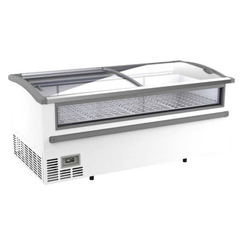 Congélateur central supermarché, vitrage en façade - Combisteel