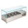 Vitrine saladette réfrigérée à ingrédients 330 mm