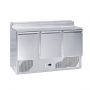 Saladette réfrigérée 3 portes GN 1/1 et top à ingrédients GN 1/6