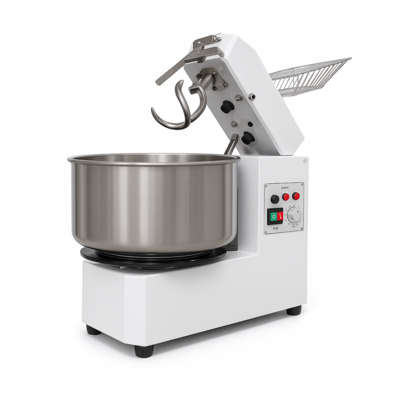 Pétrin à pâte professionnel 1 vitesse avec tête relevable 30 litres Monophasé