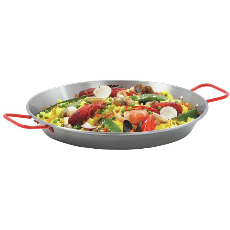 Poêle à paella en acier poli - Ø 340 mm