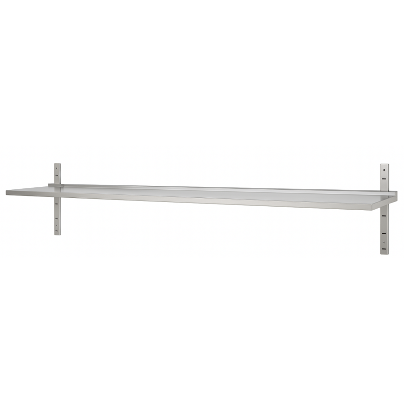 Étagère murale inox simple niveau 2000 x 400 x 600 mm