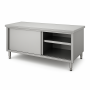 Meuble Neutre Inox Central - Profondeur 600 mm