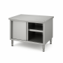 Meuble Neutre Inox Central - Profondeur 600 mm