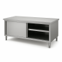 Meuble Neutre Inox Central - Profondeur 600 mm