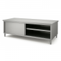 Meuble Neutre Inox Central - Profondeur 600 mm
