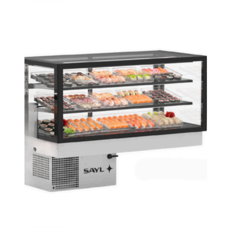 Vitrine chauffante panoramique à intégrer Sayl, base 120