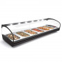 Vitrine à tapas bain-marie Shark, bacs GN 1/3 Sayl