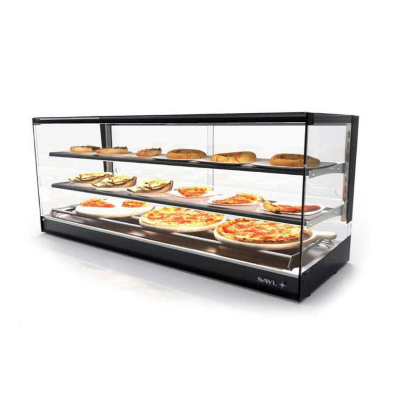 Vitrine à tapas chaude Logic Sahara Sayl, avec étagère