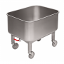Cuve Mobile Professionnelle en Inox avec robinet de vidange