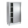 Armoire de rangement en inox avec portes coulissantes – 1000 x 500 x 1800 mm