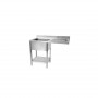 Plonge inox avec passage lave-vaisselle – 1400 mm – Égouttoir gauche ou droite