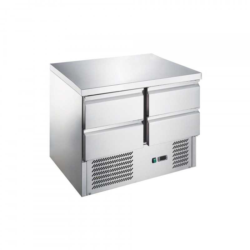 Table réfrigérée 4 tiroirs - 240L inox