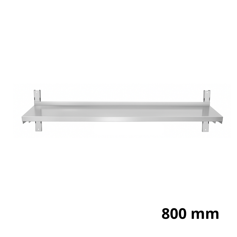 Étagère murale inox simple profondeur 300 mm