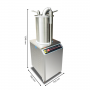 Poussoir à Saucisse Hydraulique Inox 35L Professionnel
