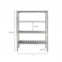 Rayonnage Inox ajouré