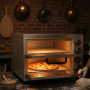 Four à pizza électrique compact double 2 X ø40cm