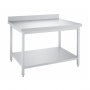 Table inox professionnelle Adossée- 1000 x 600 mm