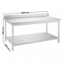 Table inox professionnelle Adossée- 1600 x 600 mm