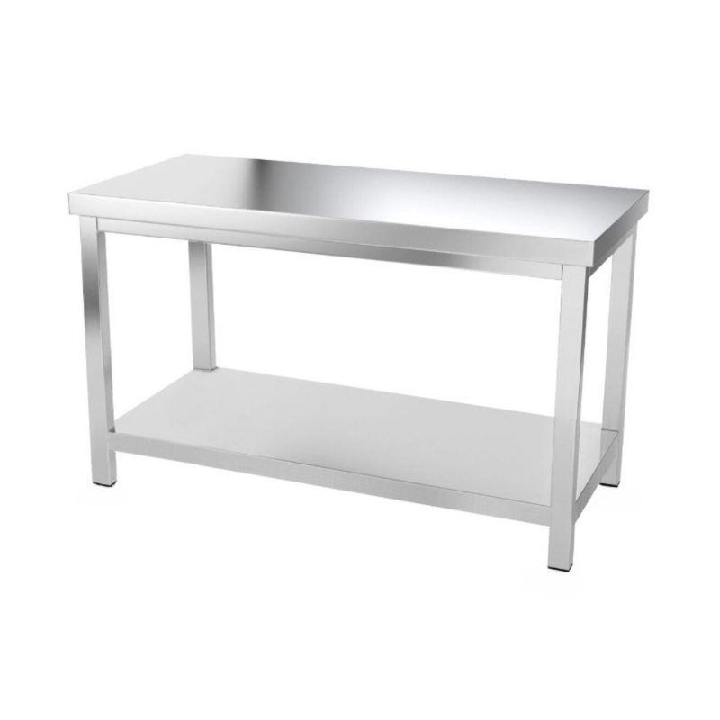 Table inox professionnelle Centrale - 1000 x 600 mm