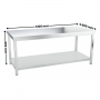 Table inox professionnelle Centrale - 1200 x 600 mm