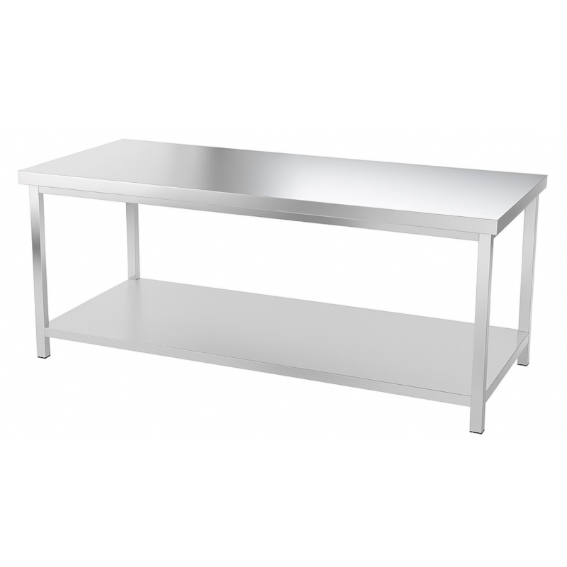 Table inox professionnelle Centrale - 1400 x 600 mm