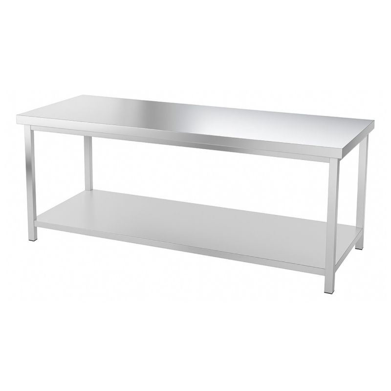 Table inox professionnelle Centrale - 1500 x 600 mm