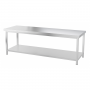 Table inox professionnelle Centrale - 1800 x 600 mm