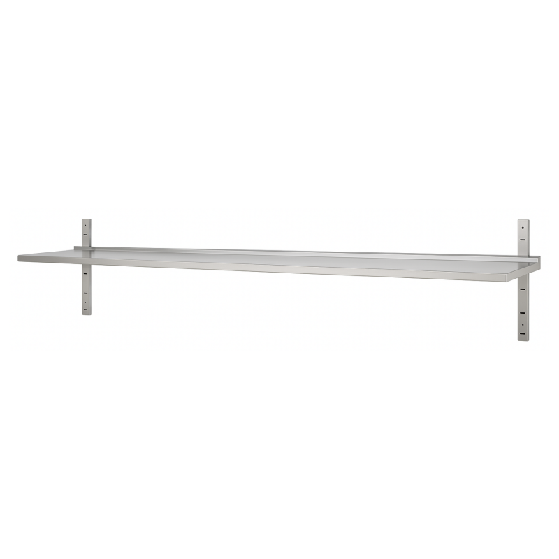 Étagère murale inox simple niveau 1800 x 400 x 600 mm