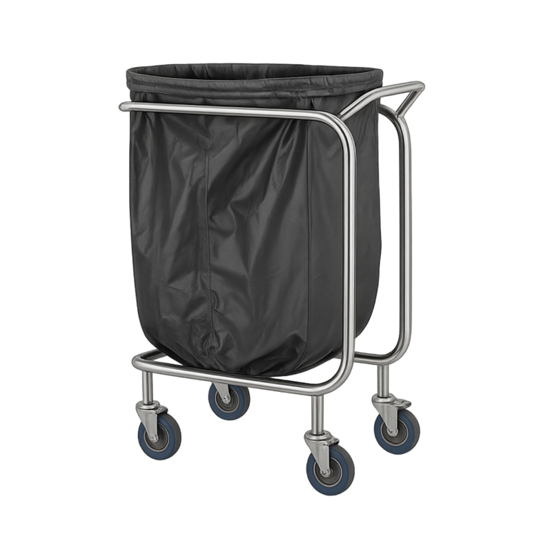 Porte sac poubelle mobile