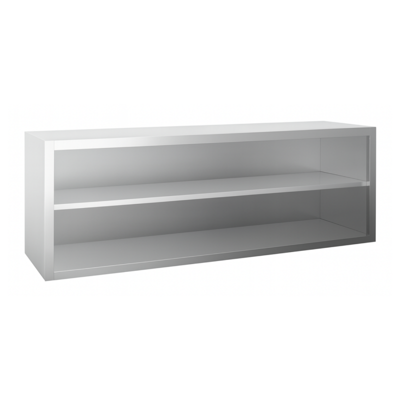 Placard à suspendre inox ouvert 1400 x 400 x 600 mm