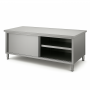 Meuble Neutre Inox Central - Profondeur 700 mm