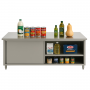Meuble Neutre Inox Central - Profondeur 700 mm