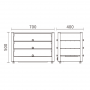 Vitrine chauffante éclairage LED 115L