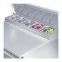 Saladette réfrigérée 2 portes GN 1/1 et top à ingrédients GN 1/6