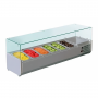 Vitrine saladette réfrigérée à ingrédients 380 mm