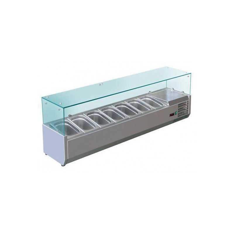 Vitrine saladette réfrigérée à ingrédients 380 mm