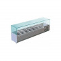 Vitrine saladette réfrigérée à ingrédients 380 mm