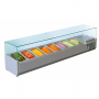 Vitrine saladette réfrigérée à ingrédients 380 mm