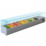 Vitrine saladette réfrigérée à ingrédients 380 mm