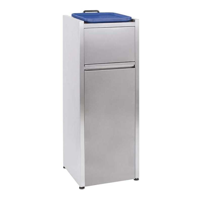 Poubelle Snack Professionnelle - 110L - Acier Inoxydable