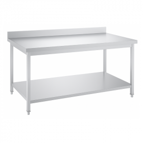 Table inox professionnelle Adossée- 2000 x 600 mm Table inox professionnelle Adossée- 2000 x 600 mm