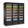 Armoire réfrigérée libre service négative 3 portes vitrées - 1500 L