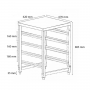 Soubassement pour four GN1/1 et 600x400 – Plateau 620 x 670 mm