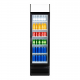 Armoire à Boissons - Extra Slim Noire – Intérieur Blanc – 208 Litres